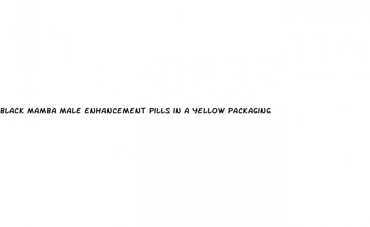 black mamba male enhancement pills in a yellow packaging