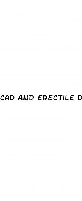 cad and erectile dysfunction