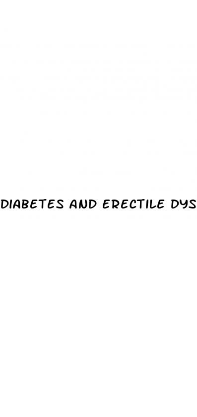 diabetes and erectile dysfunction nhs