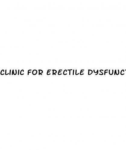 clinic for erectile dysfunction