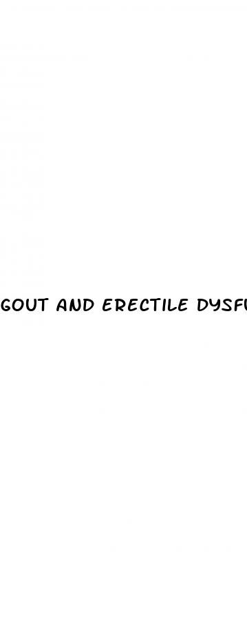 gout and erectile dysfunction