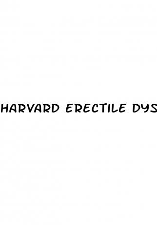 harvard erectile dysfunction study