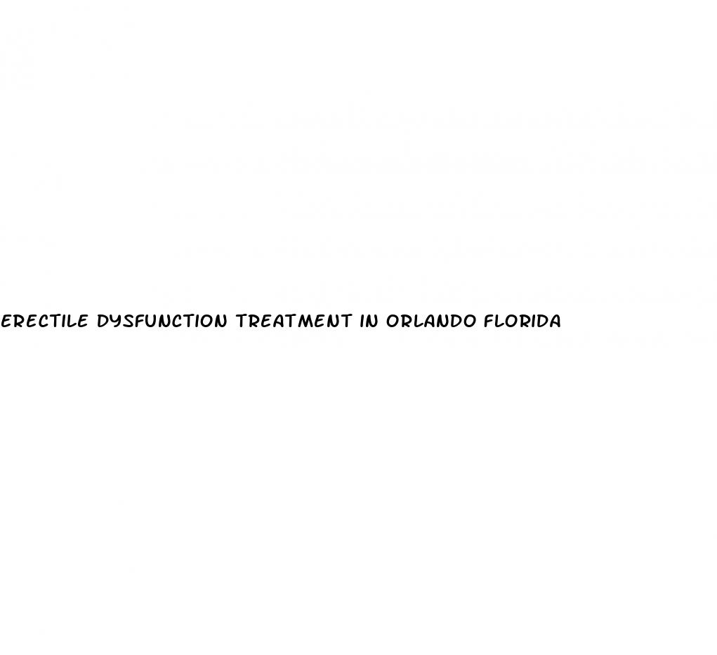 erectile dysfunction treatment in orlando florida