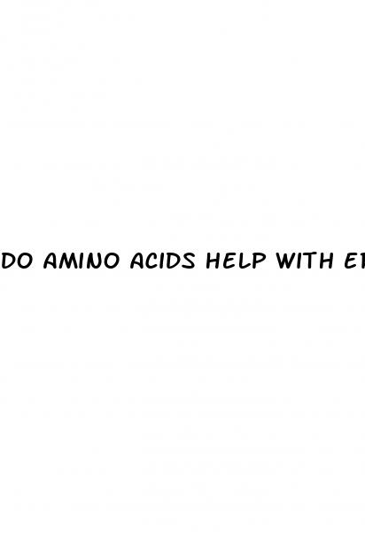 do amino acids help with erectile dysfunction