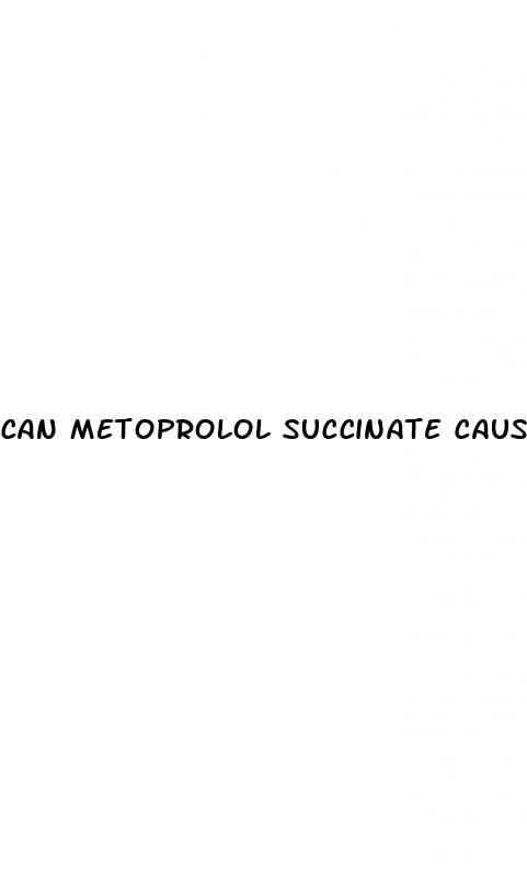 can metoprolol succinate cause erectile dysfunction