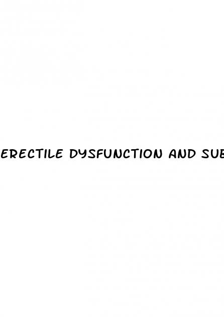 erectile dysfunction and subclinical cardiovascular disease