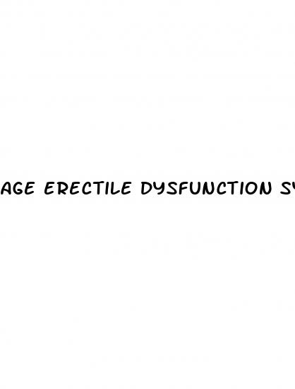 age erectile dysfunction symptoms