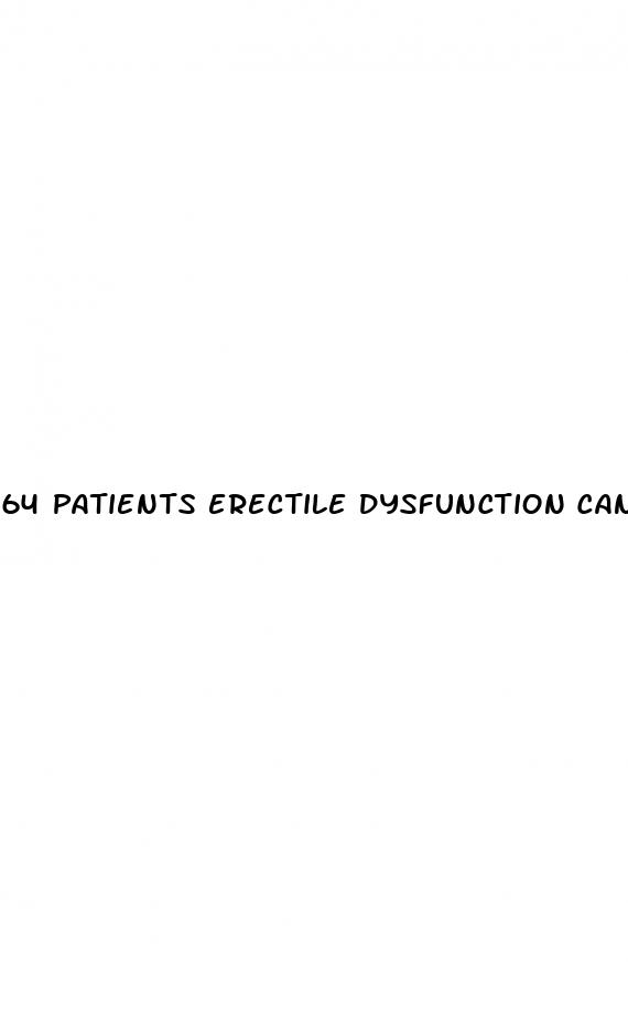 64 patients erectile dysfunction cannabis