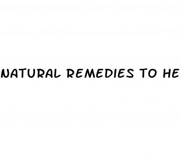 natural remedies to help with erectile dysfunction