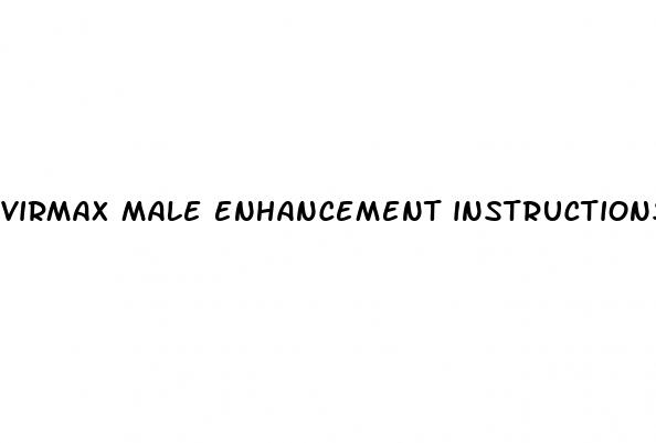 virmax male enhancement instructions