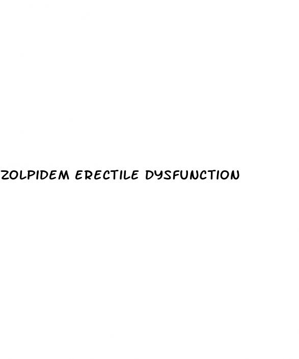 zolpidem erectile dysfunction