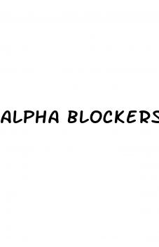 alpha blockers erectile dysfunction