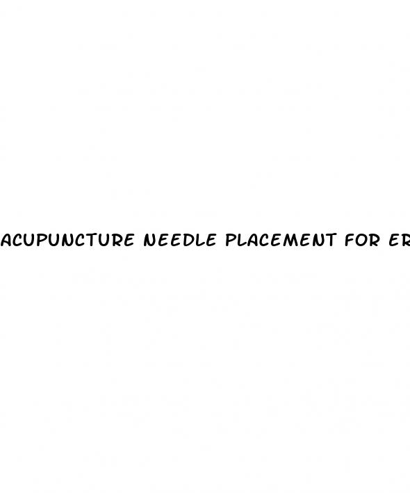 acupuncture needle placement for erectile dysfunction