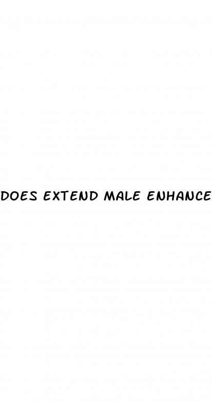 does extend male enhancement work