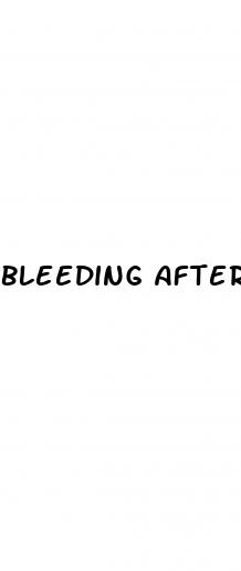 bleeding after sex morning after pill