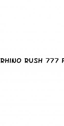 rhino rush 777 pills