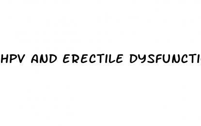 hpv and erectile dysfunction