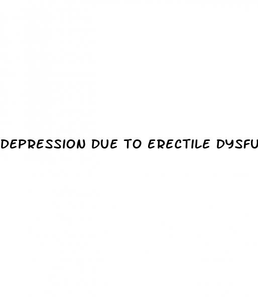 depression due to erectile dysfunction