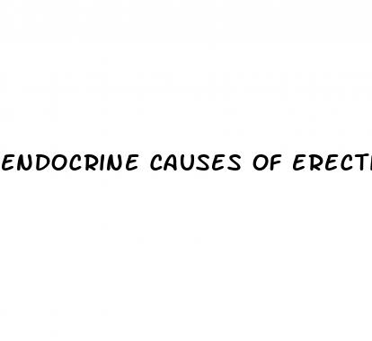 endocrine causes of erectile dysfunction