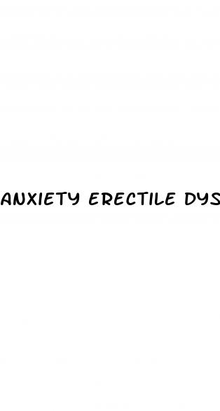 anxiety erectile dysfunction premature ejaculation