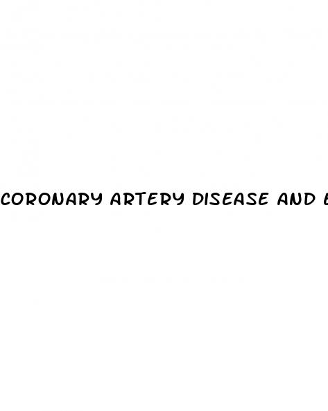 coronary artery disease and erectile dysfunction