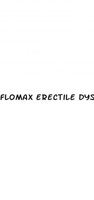 flomax erectile dysfunction