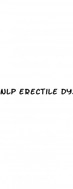 nlp erectile dysfunction