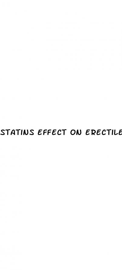 statins effect on erectile dysfunction