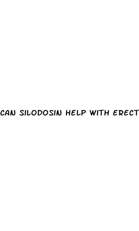 can silodosin help with erectile dysfunction