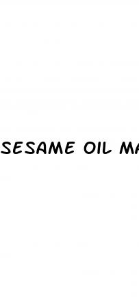 sesame oil massage for erectile dysfunction