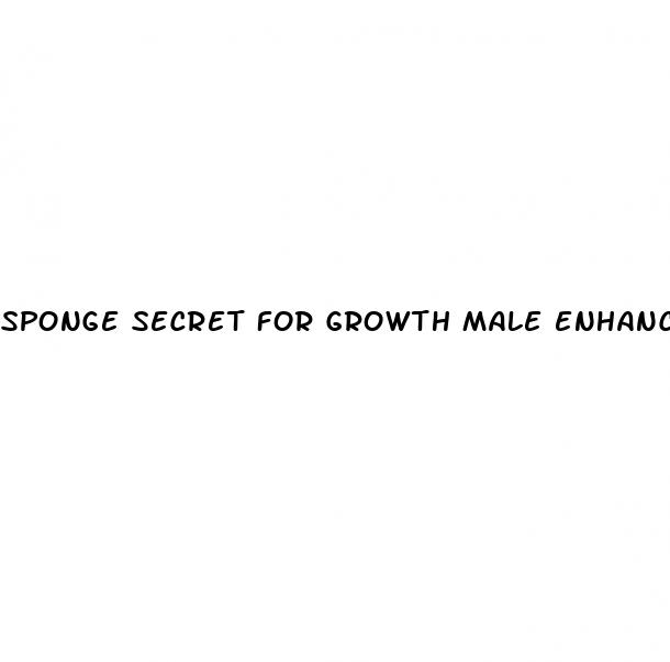 sponge secret for growth male enhancement