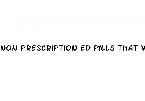 non prescription ed pills that work