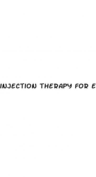 injection therapy for erectile dysfunction