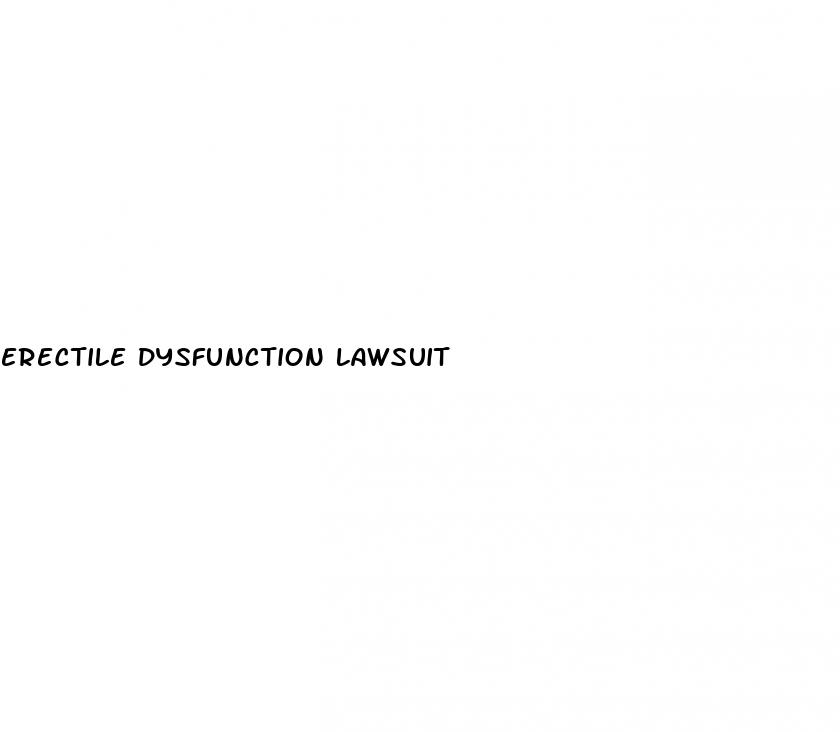 erectile dysfunction lawsuit