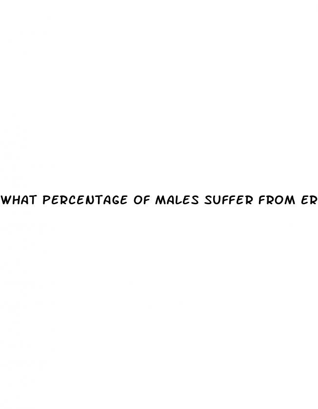 what percentage of males suffer from erectile dysfunction