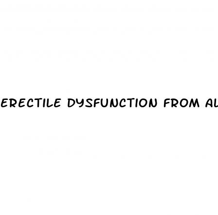 erectile dysfunction from alcohol