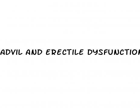 advil and erectile dysfunction