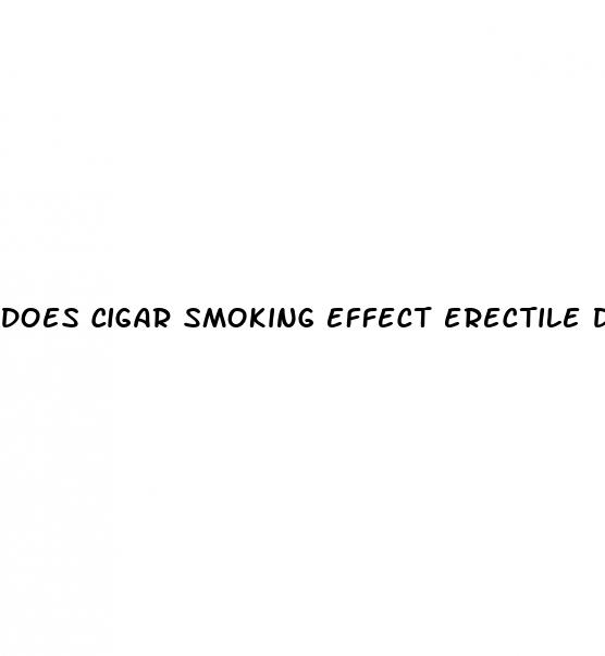 does cigar smoking effect erectile dysfunction