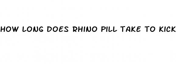 how long does rhino pill take to kick in