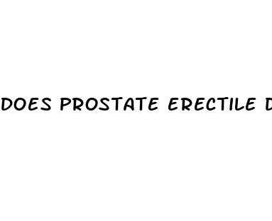 does prostate erectile dysfunction