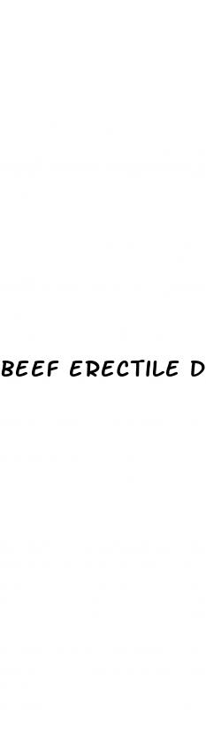 beef erectile dysfunction