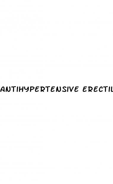 antihypertensive erectile dysfunction