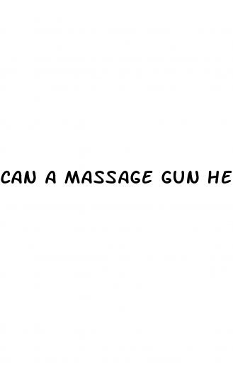 can a massage gun help with erectile dysfunction