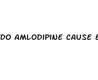 do amlodipine cause erectile dysfunction