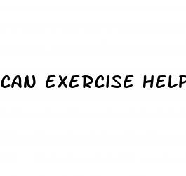 can exercise help erectile dysfunction