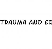 trauma and erectile dysfunction