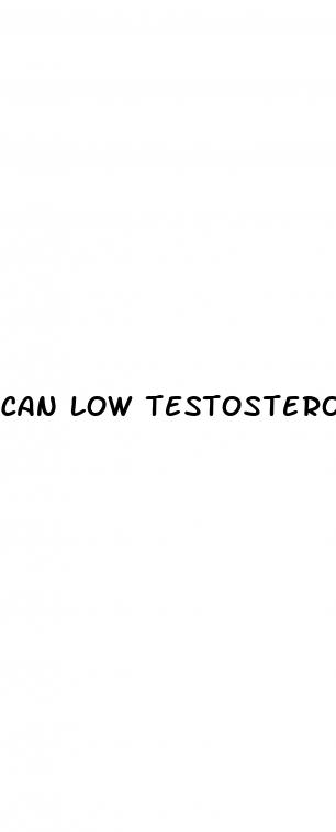 can low testosterone levels cause erectile dysfunction