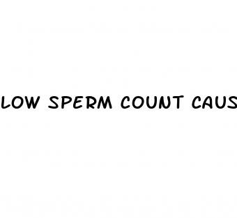 low sperm count cause erectile dysfunction