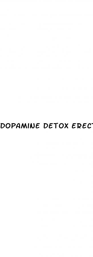 dopamine detox erectile dysfunction