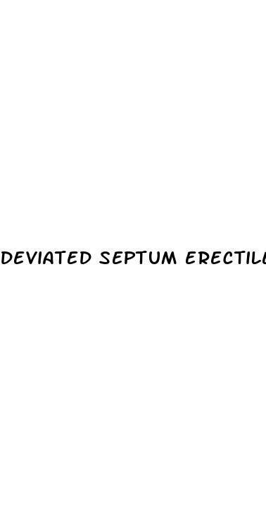 deviated septum erectile dysfunction